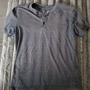Kids Gray Henley Shirt